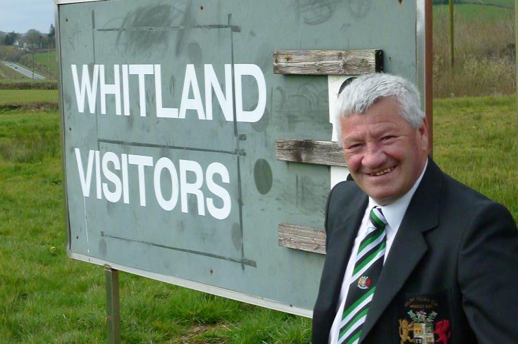 Tony in his old role as scoreboard operator at Parc Llwyn Ty Gwyn